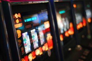 bank of slot machines